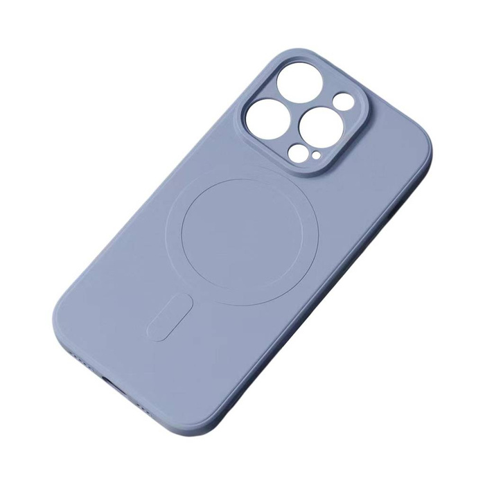 Etui Silikonowe etui kompatybilne z MagSafe do iPhone 15 Pro Silicone Case - szare Case