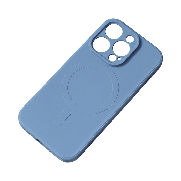 Etui Silikonowe magnetyczne etui iPhone 14 Plus Silicone Case Magsafe - ciemnoniebieskie Case