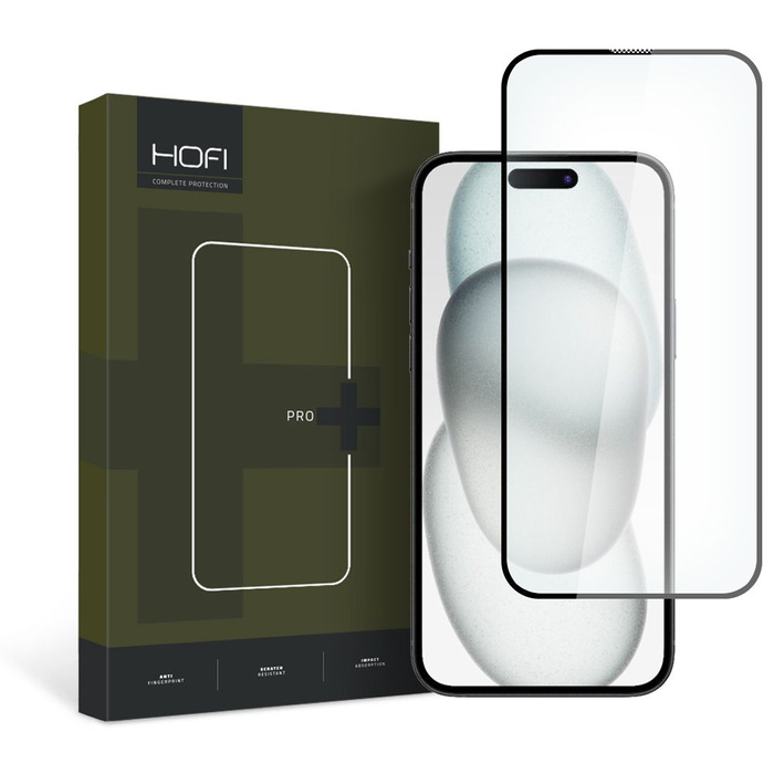 Szkło Hartowane Hofi Glass Pro+ iPhone 15 Black