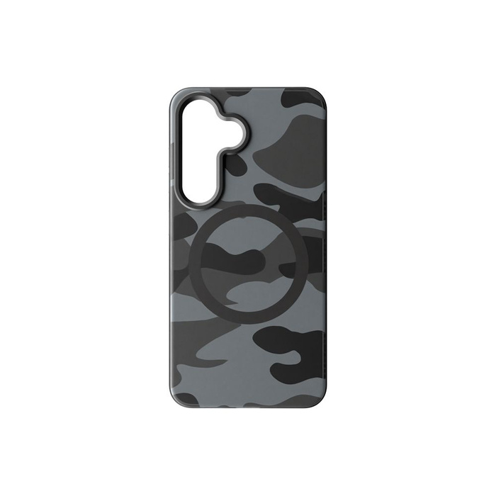 Etui na Samsung S25 Forcell F-Protect Levels Dual Layer 4D technology zgodny z MagSafe Military Drop-Test black camo