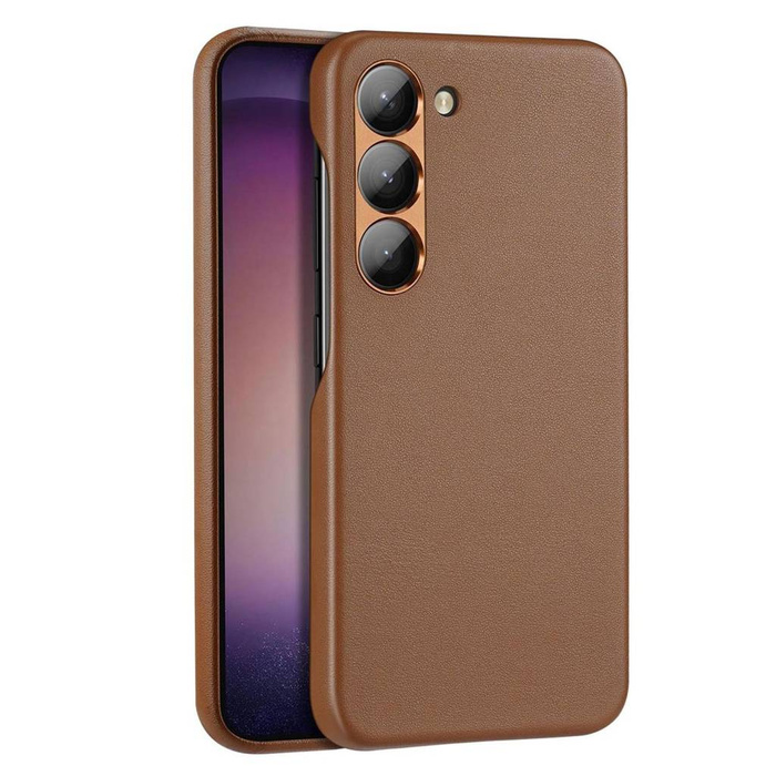 Dux Ducis Grit etui Samsung Galaxy S23+ elegancki pokrowiec ze sztucznej skóry MagSafe brązowe