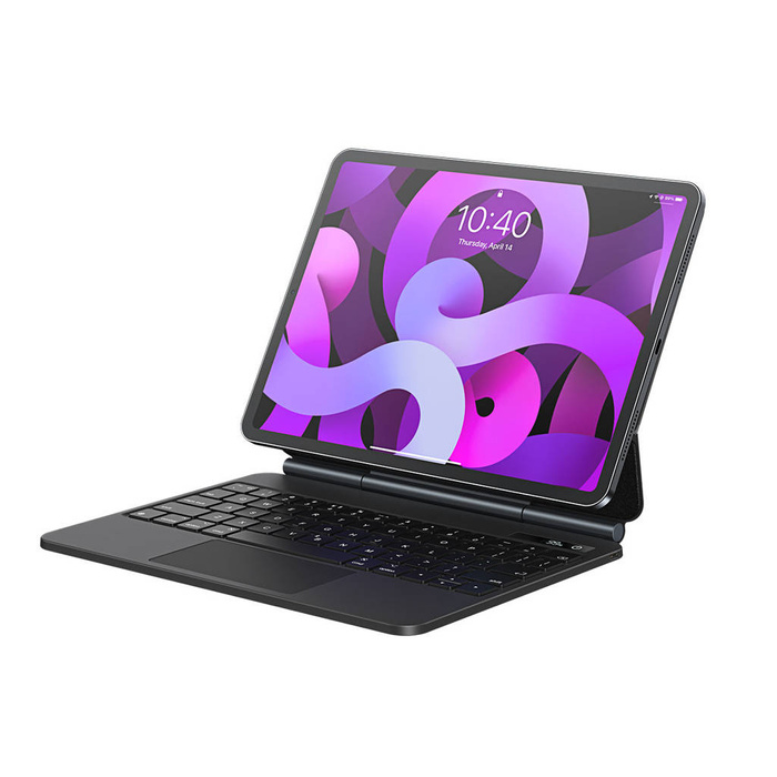 Baseus Brilliance etui z klawiaturą i wbudowanym wyświetlaczem do iPad Pro 11" (2018/2020/2021) / iPad Air 4 10.9" / iPad Air 5 10.9" szary