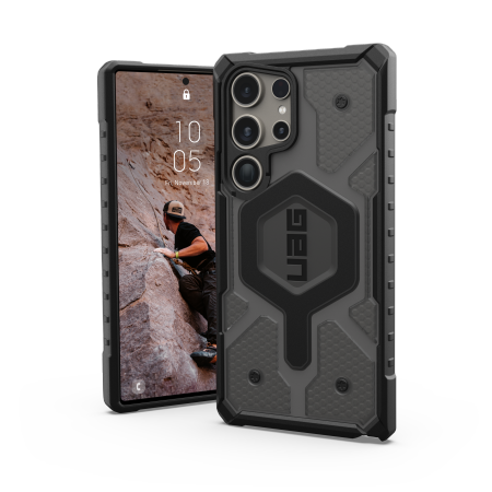 Etui UAG Pathfinder Clear Magnet - obudowa ochronna do Samsung Galaxy S24 Ultra 5G z wbudowanym modułem magnetycznym (ash) Case