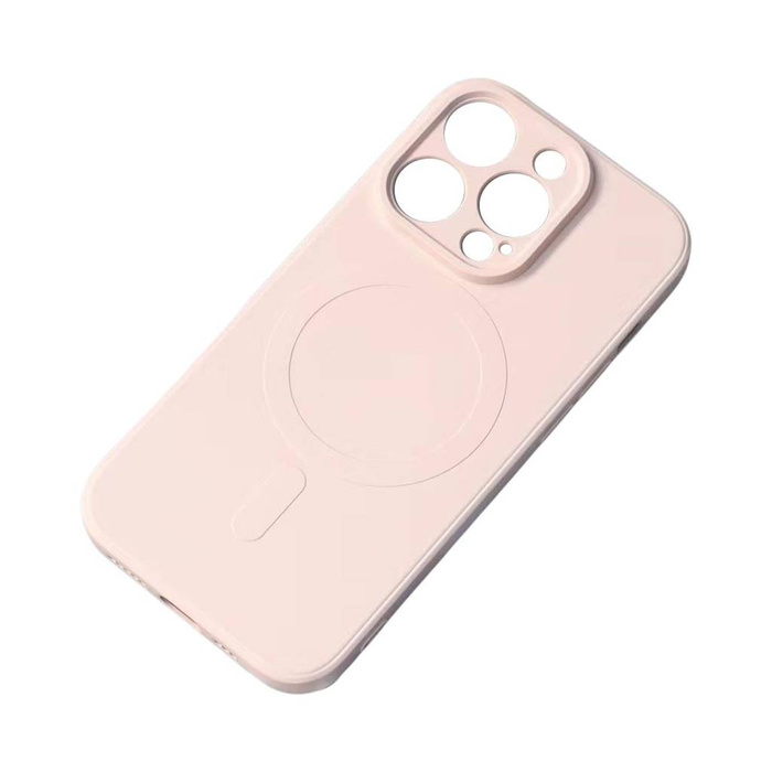 Etui Silikonowe magnetyczne etui iPhone 14 Plus Silicone Case Magsafe - różowe Case