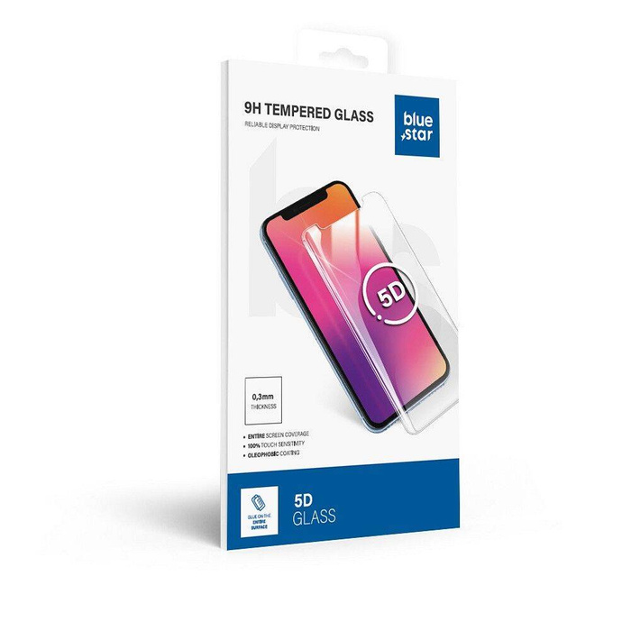 Szkło hartowane do iPhone 16 PRO (full glue) Blue Star 5D czarne