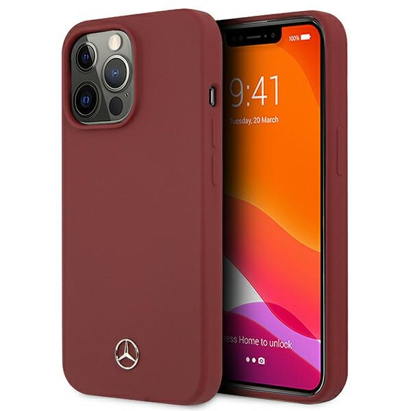 Etui MERCEDES Apple iPhone 13 13 Pro Silicone Line Czerwony Hardcase