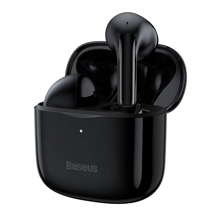 Baseus E3 bezprzewodowe słuchawki Bluetooth 5.0 TWS douszne wodoodporne IP64 czarny (NGTW080001)