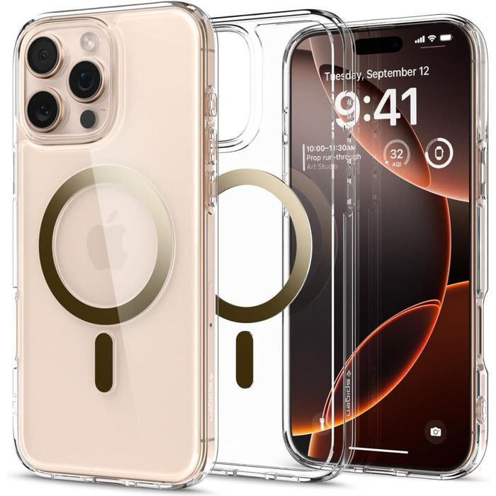 ETUI SPIGEN ULTRA HYBRID MAG MAGSAFE IPHONE 16 PRO MAX GOLD