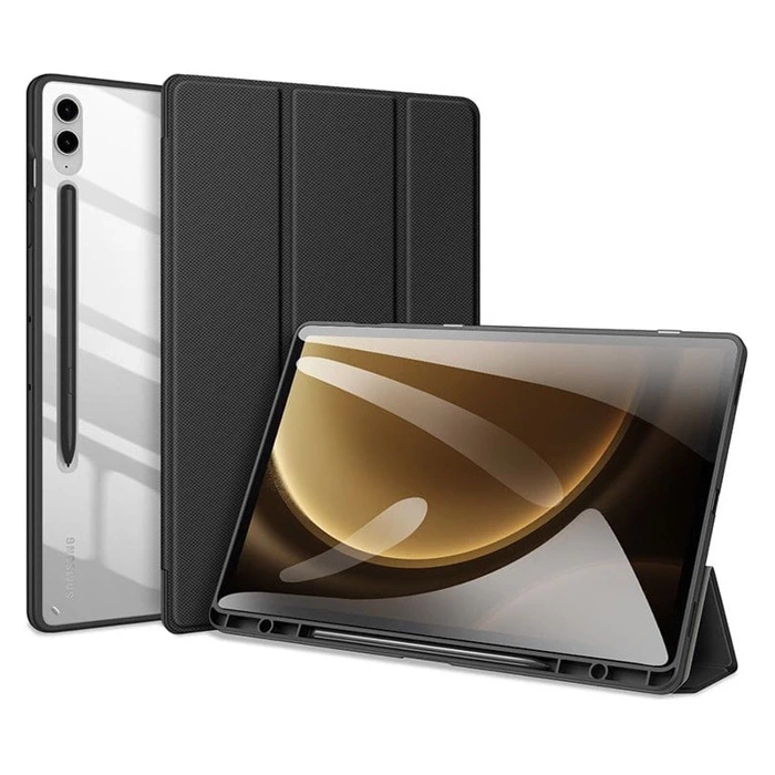 [PO ZWROCIE] Etui z klapką podstawką Dux Ducis Toby do Samsung Galaxy Tab S9 FE Plus - czarne