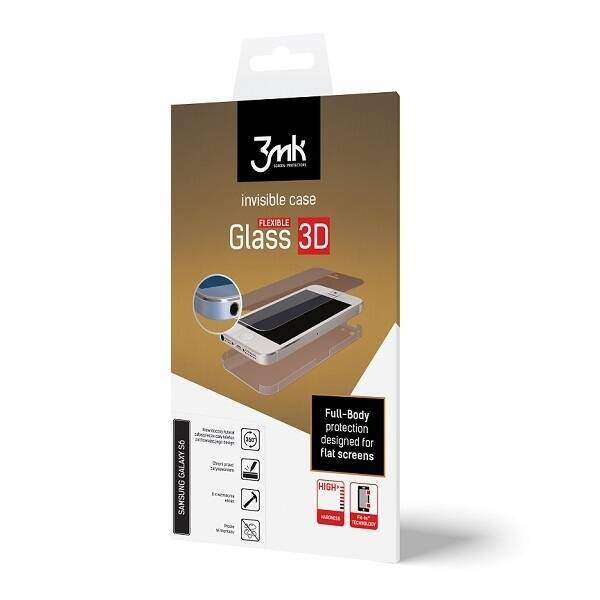 3MK Flexible GLASS 3D Samsung A8 A530 2018 Szkło Hybrydowe+Folia